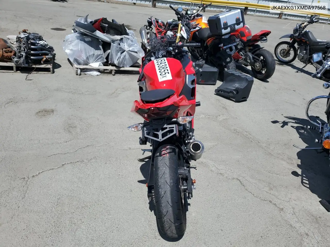 2021 Kawasaki Ex400 VIN: JKAEXKG1XMDA97568 Lot: 65593855
