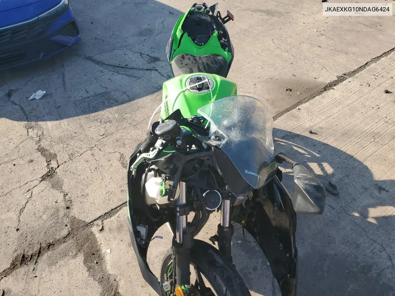 2022 Kawasaki Ex400 VIN: JKAEXKG10NDAG6424 Lot: 63203525