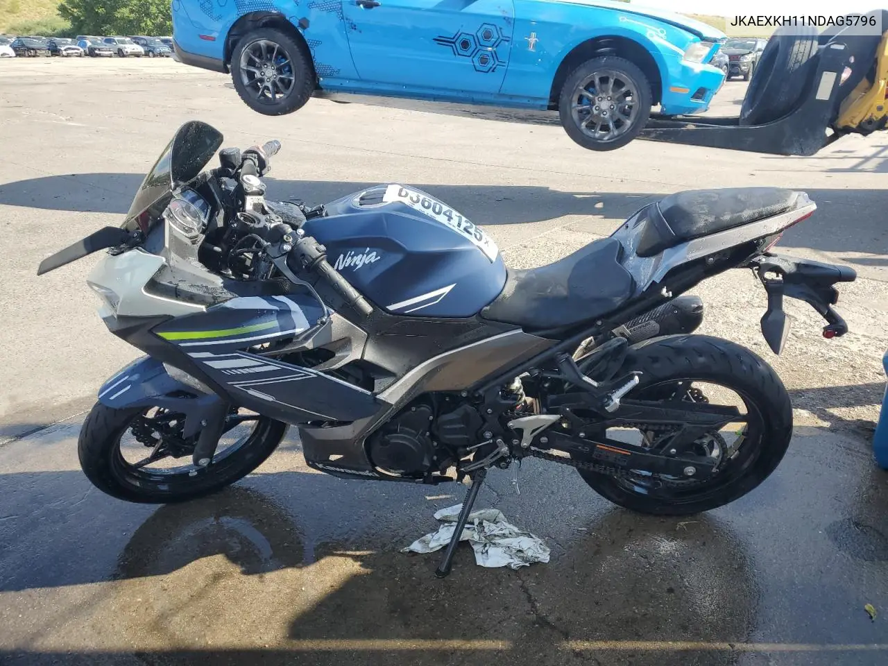 2022 Kawasaki Ex400 VIN: JKAEXKH11NDAG5796 Lot: 63604125