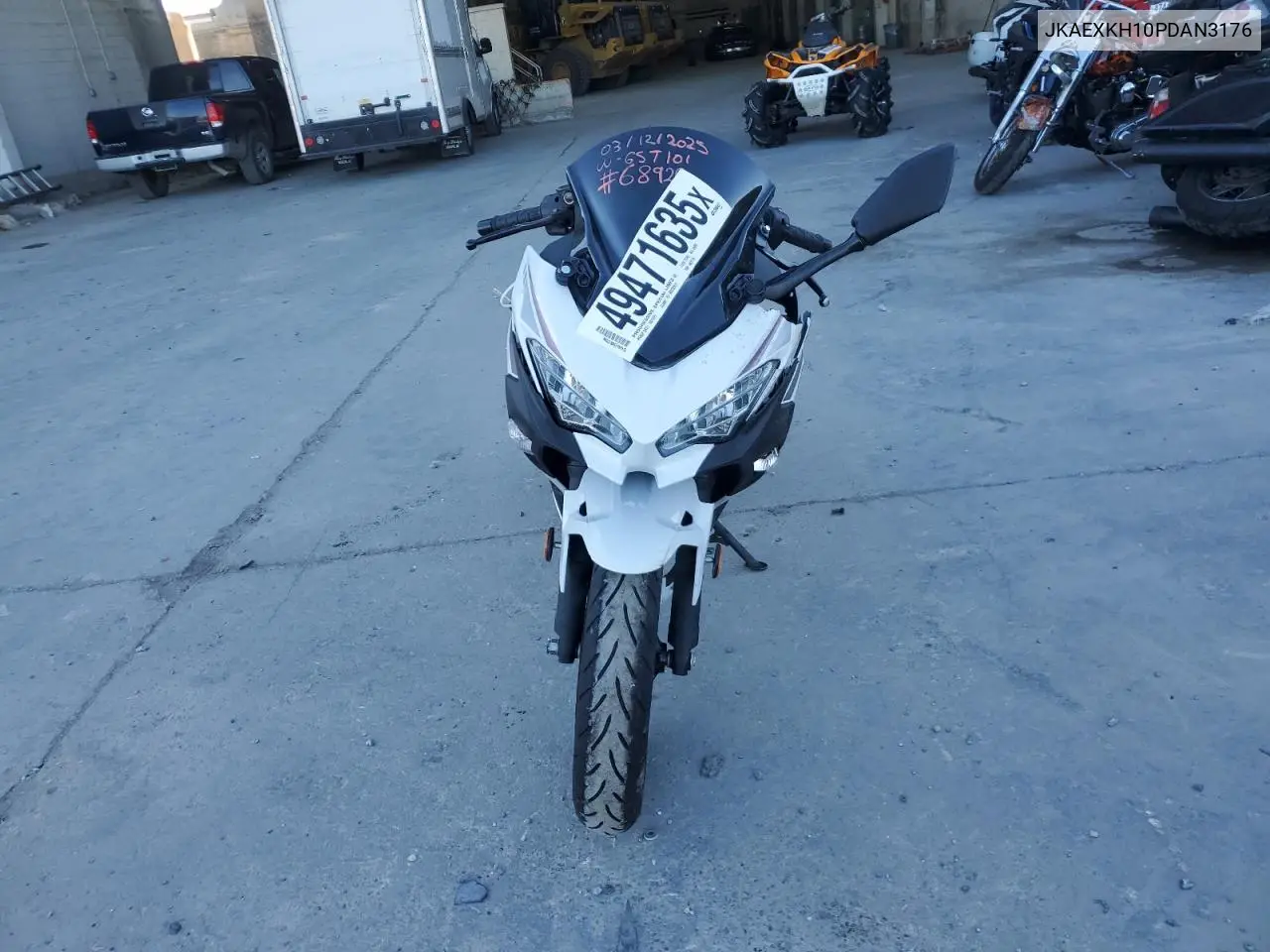 2023 Kawasaki Ex400 VIN: JKAEXKH10PDAN3176 Lot: 49471635