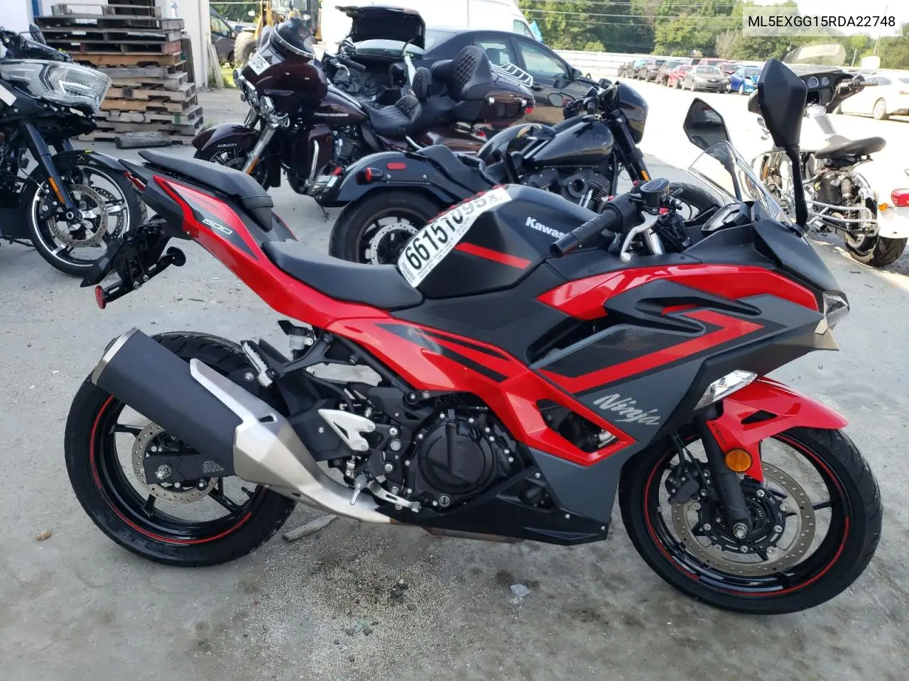 2024 Kawasaki Ex500 VIN: ML5EXGG15RDA22748 Lot: 66151095
