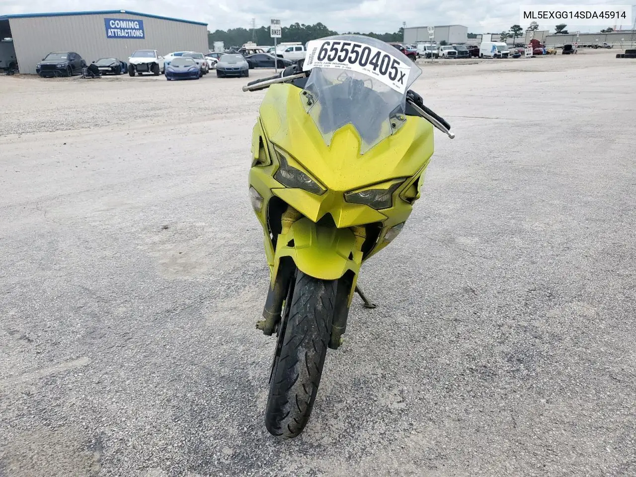 2025 Kawasaki Ex500 VIN: ML5EXGG14SDA45914 Lot: 65550405