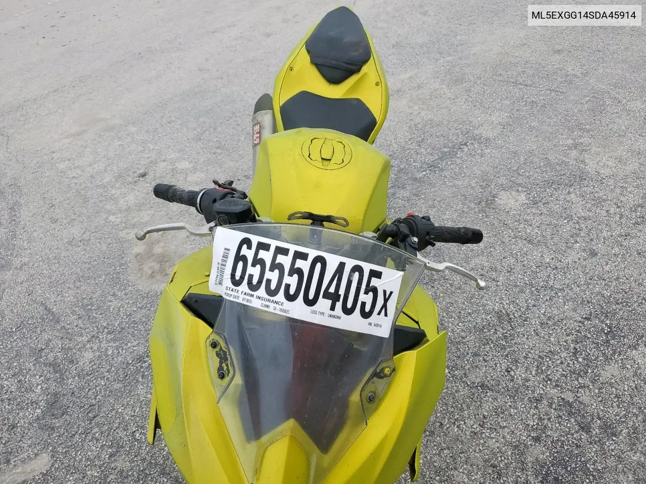 2025 Kawasaki Ex500 VIN: ML5EXGG14SDA45914 Lot: 65550405