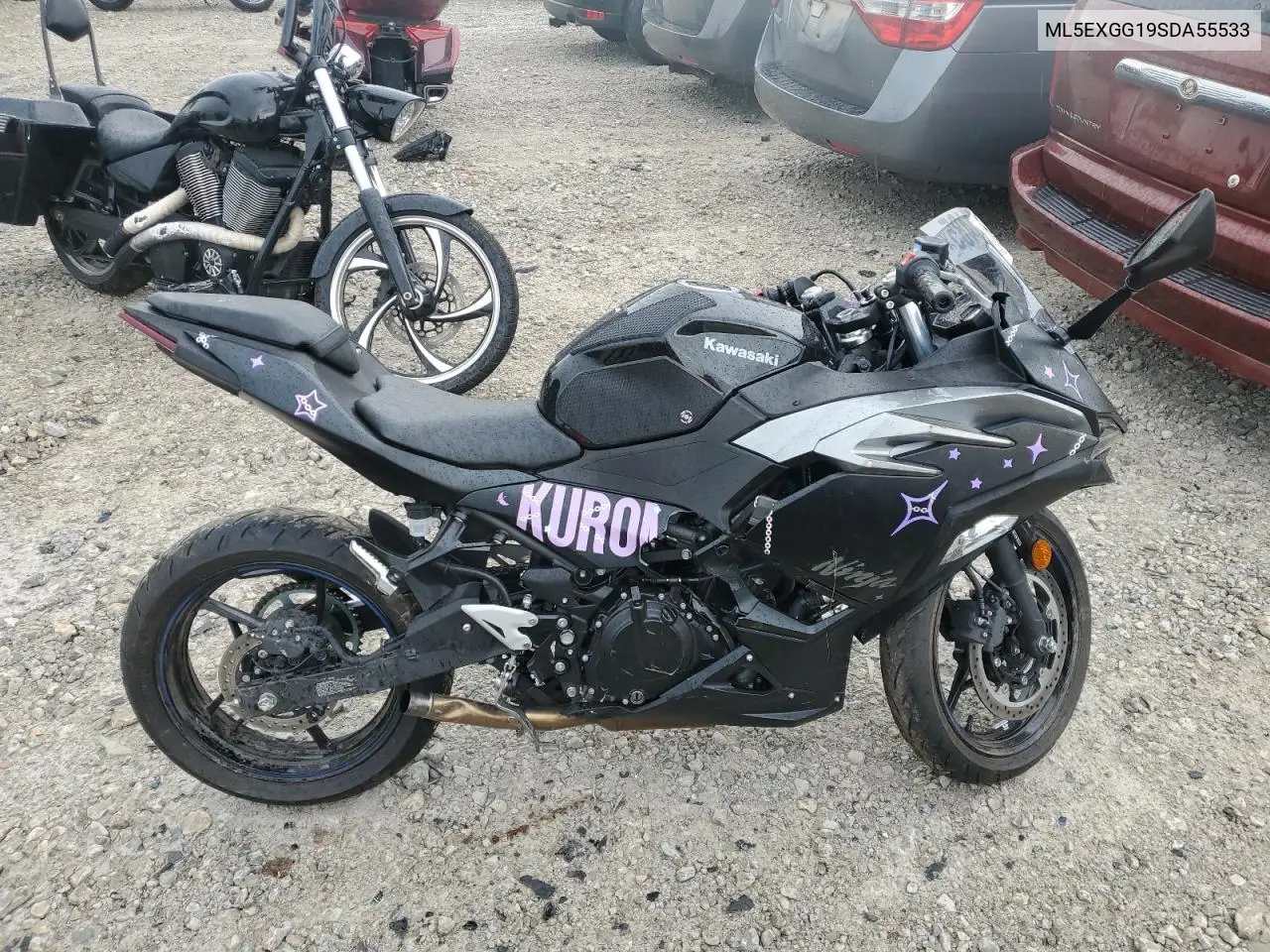 2025 Kawasaki Ex500 VIN: ML5EXGG19SDA55533 Lot: 65961485