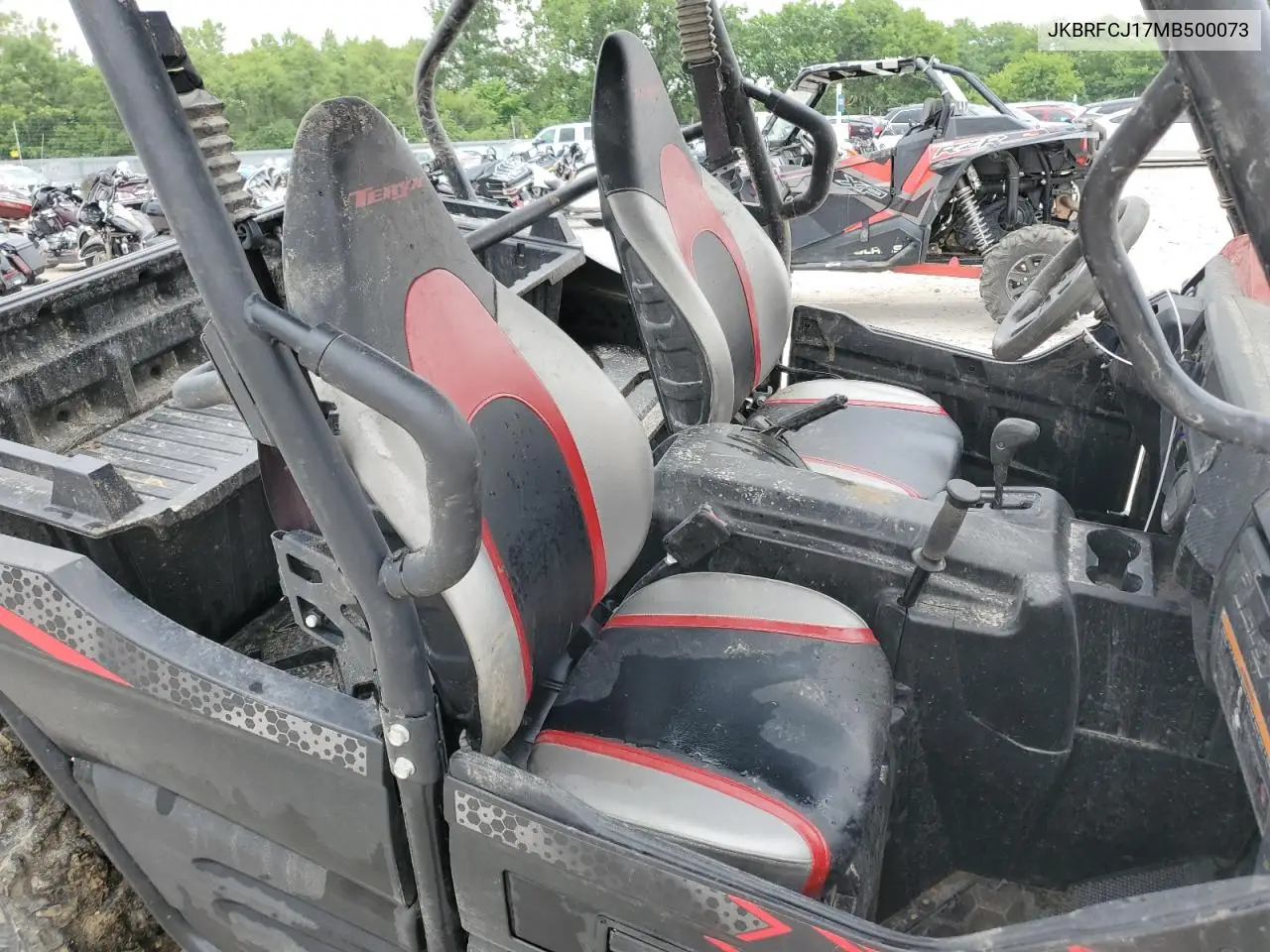 2021 Kawasaki Krf800 J VIN: JKBRFCJ17MB500073 Lot: 59973395
