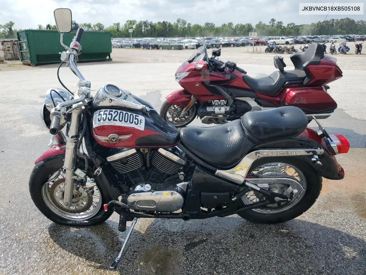 1999 Kawasaki Vn800 B VIN: JKBVNCB18XB505108 Lot: 55520005