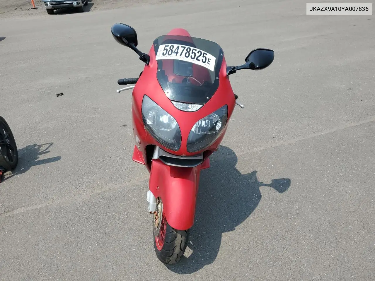 2000 Kawasaki Zx1200 A1 VIN: JKAZX9A10YA007836 Lot: 58478525