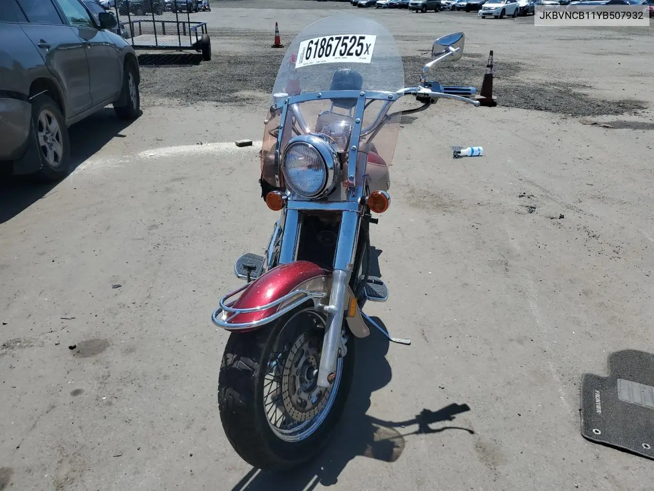 2000 Kawasaki Vn800 B VIN: JKBVNCB11YB507932 Lot: 61867525