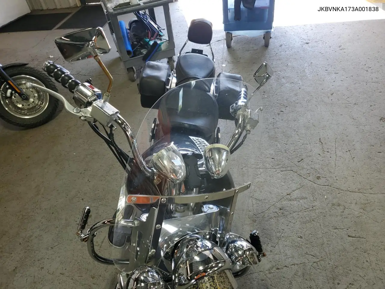 2003 Kawasaki Vn1600 A1 VIN: JKBVNKA173A001838 Lot: 56999565