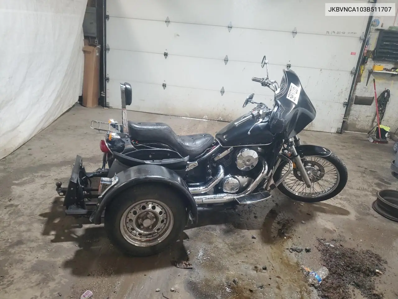 2003 Kawasaki Vn800 VIN: JKBVNCA103B511707 Lot: 59837235