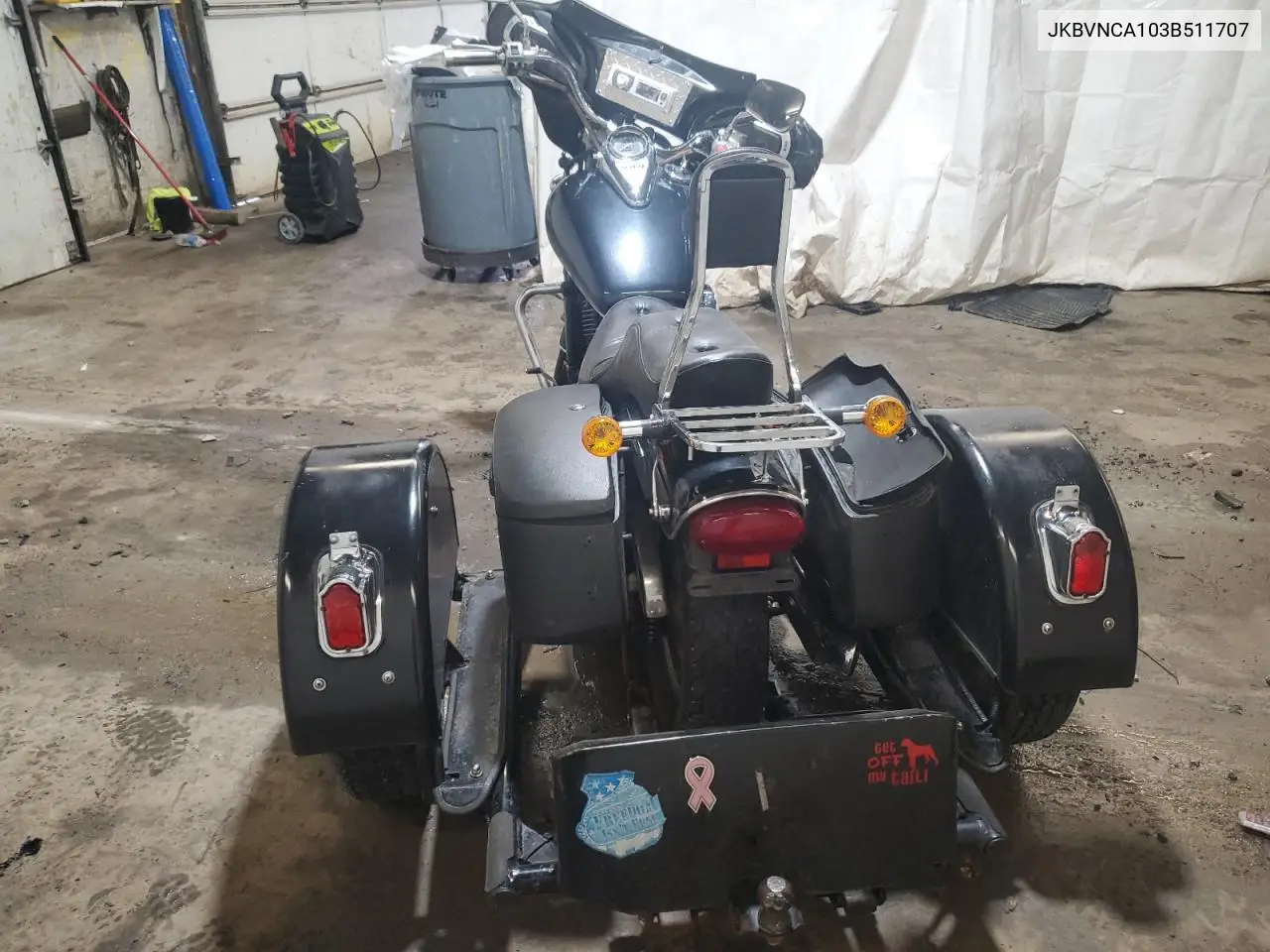 2003 Kawasaki Vn800 VIN: JKBVNCA103B511707 Lot: 59837235