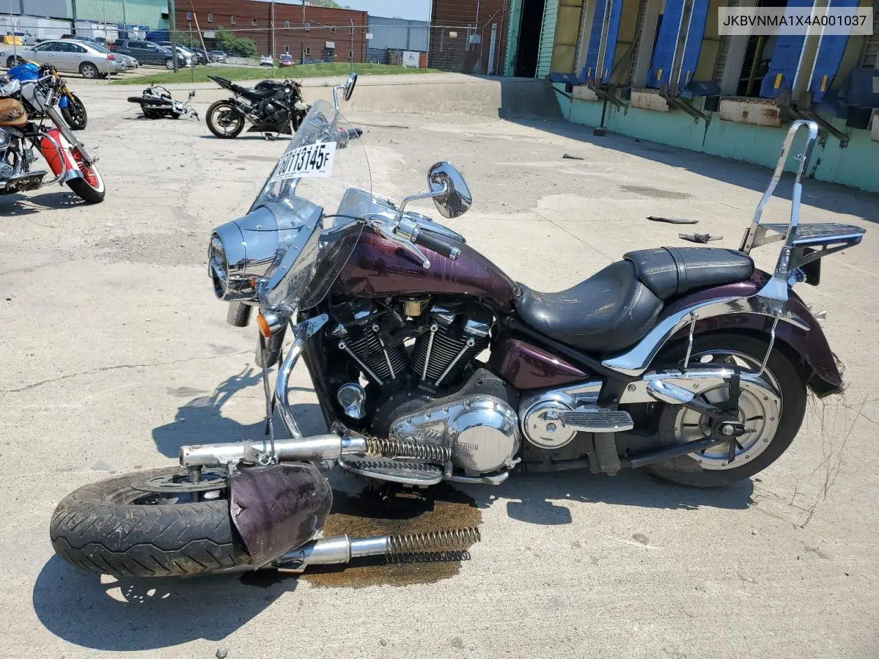 2004 Kawasaki Vulcan 2000 VIN: JKBVNMA1X4A001037 Lot: 60113145