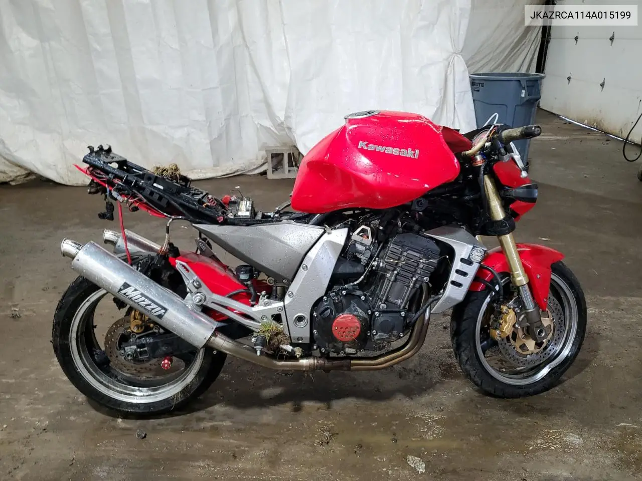 2004 Kawasaki Zr1000 A1 VIN: JKAZRCA114A015199 Lot: 61154025