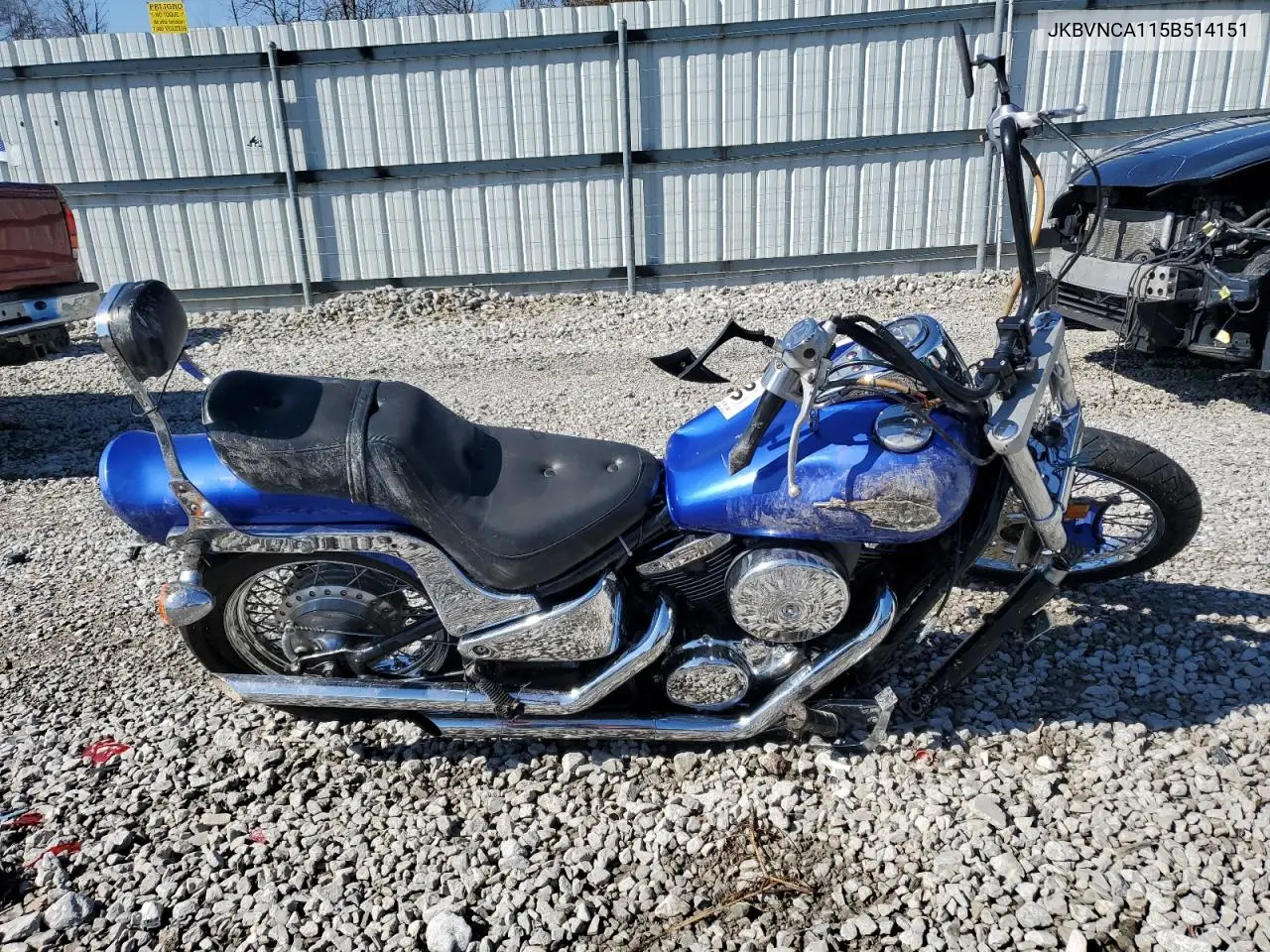 2005 Kawasaki Vn800 VIN: JKBVNCA115B514151 Lot: 50163645