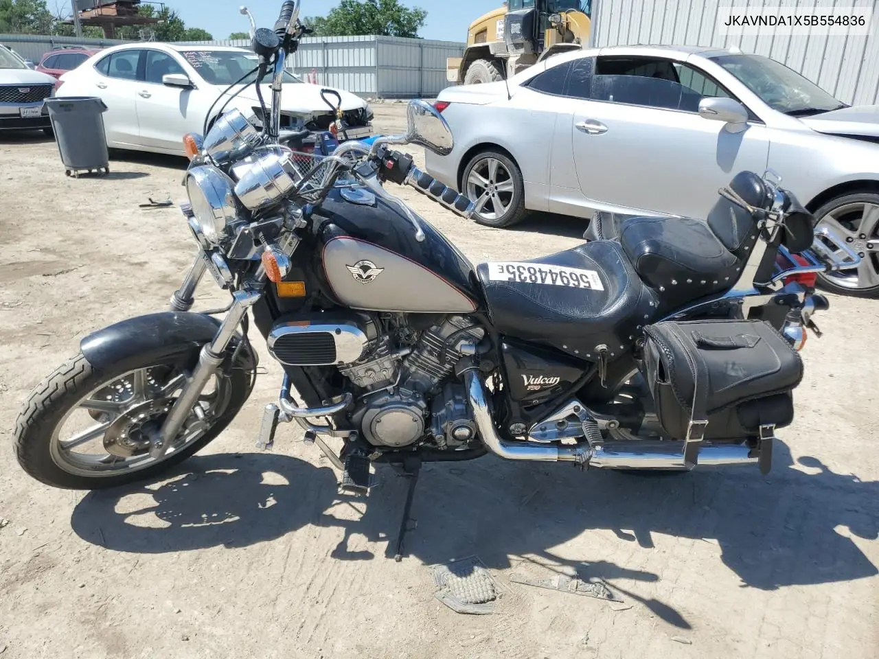 2005 Kawasaki Vn750 VIN: JKAVNDA1X5B554836 Lot: 56944835