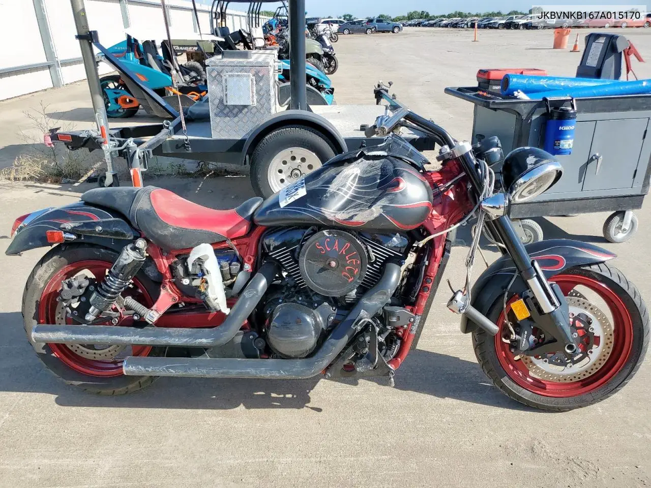 2007 Kawasaki Vn1600 B VIN: JKBVNKB167A015170 Lot: 62583685