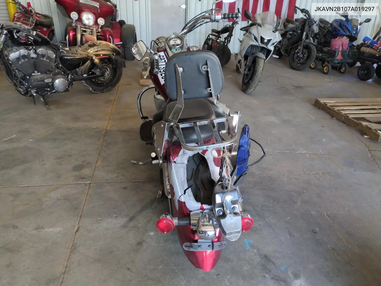 2007 Kawasaki Vn900 B VIN: JKAVN2B107A019297 Lot: 63773925