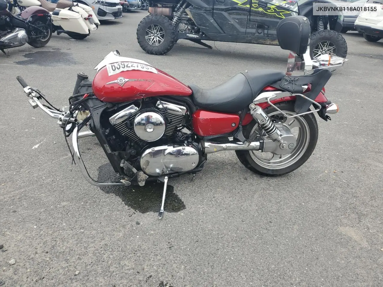2008 Kawasaki Vn1600 B VIN: JKBVNKB118A018155 Lot: 64551355