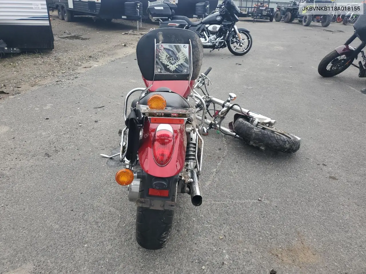 2008 Kawasaki Vn1600 B VIN: JKBVNKB118A018155 Lot: 64551355