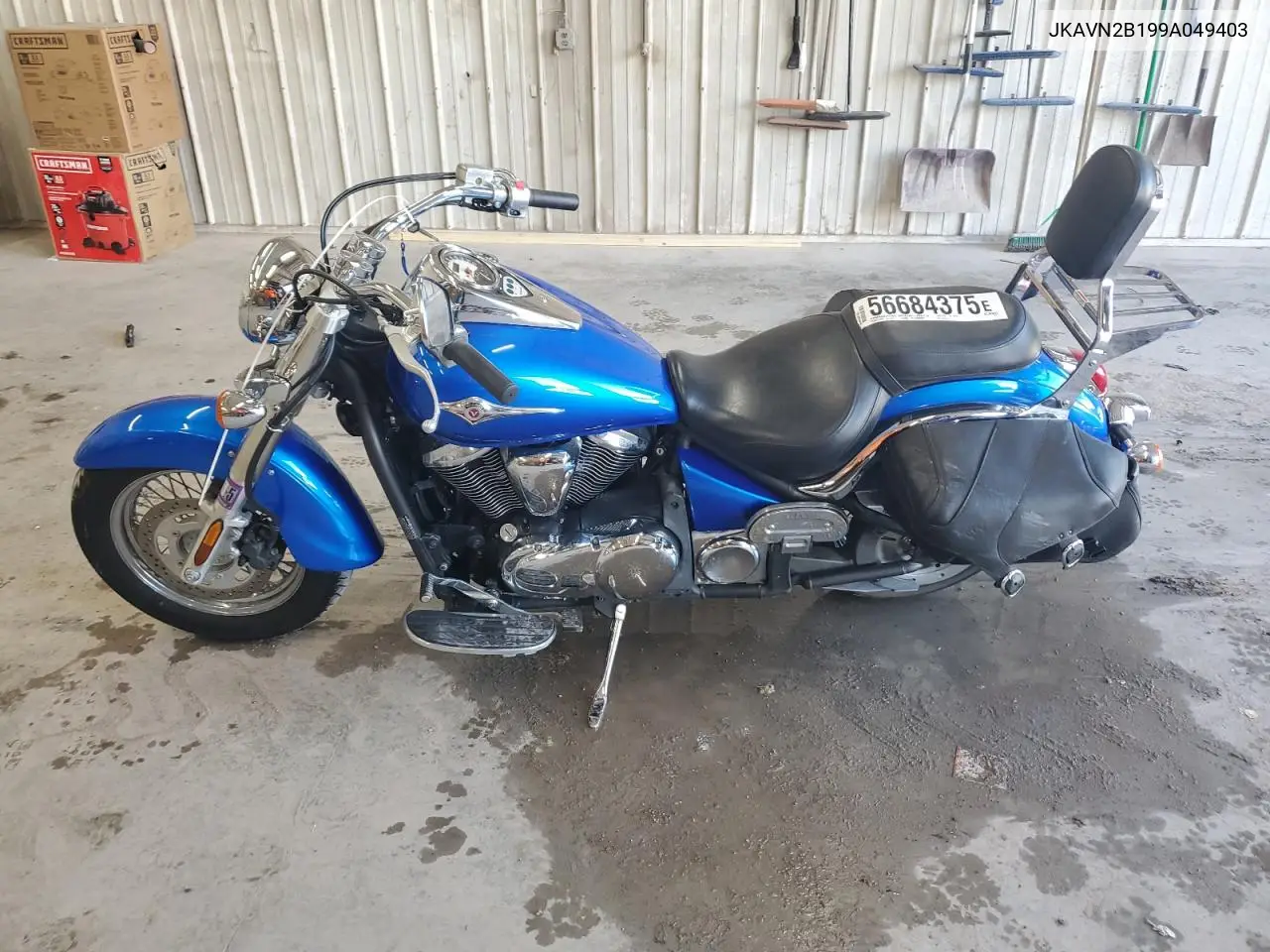 2009 Kawasaki Vn900 B VIN: JKAVN2B199A049403 Lot: 56684375