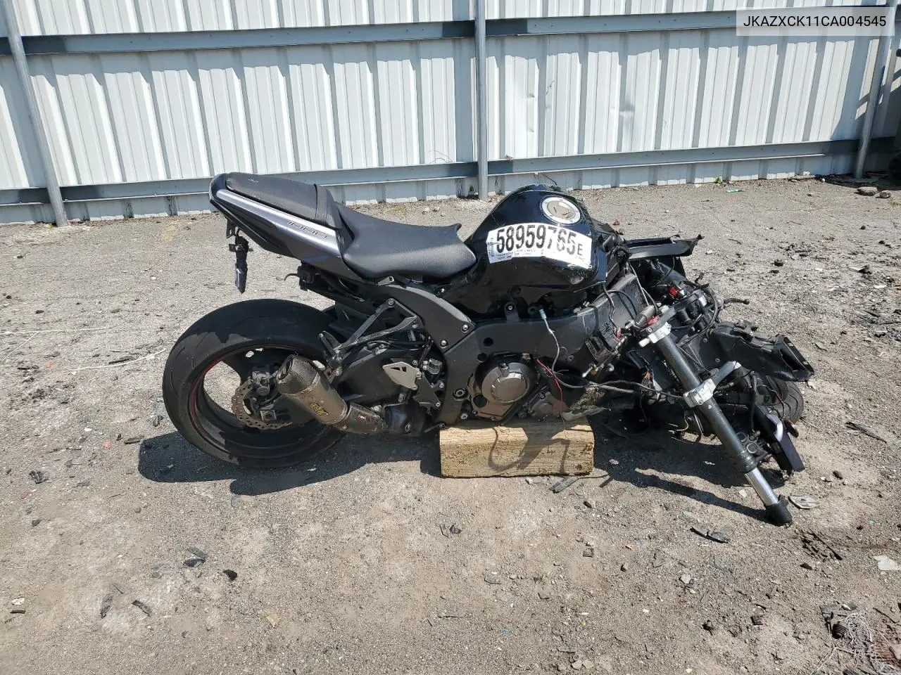 2012 Kawasaki Zx1000 K VIN: JKAZXCK11CA004545 Lot: 58959765