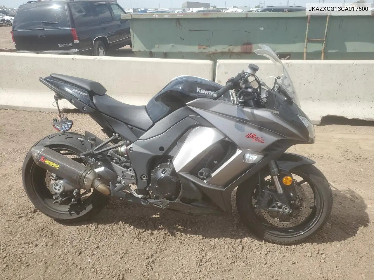 2012 Kawasaki Zx1000 G VIN: JKAZXCG13CA017600 Lot: 61372045