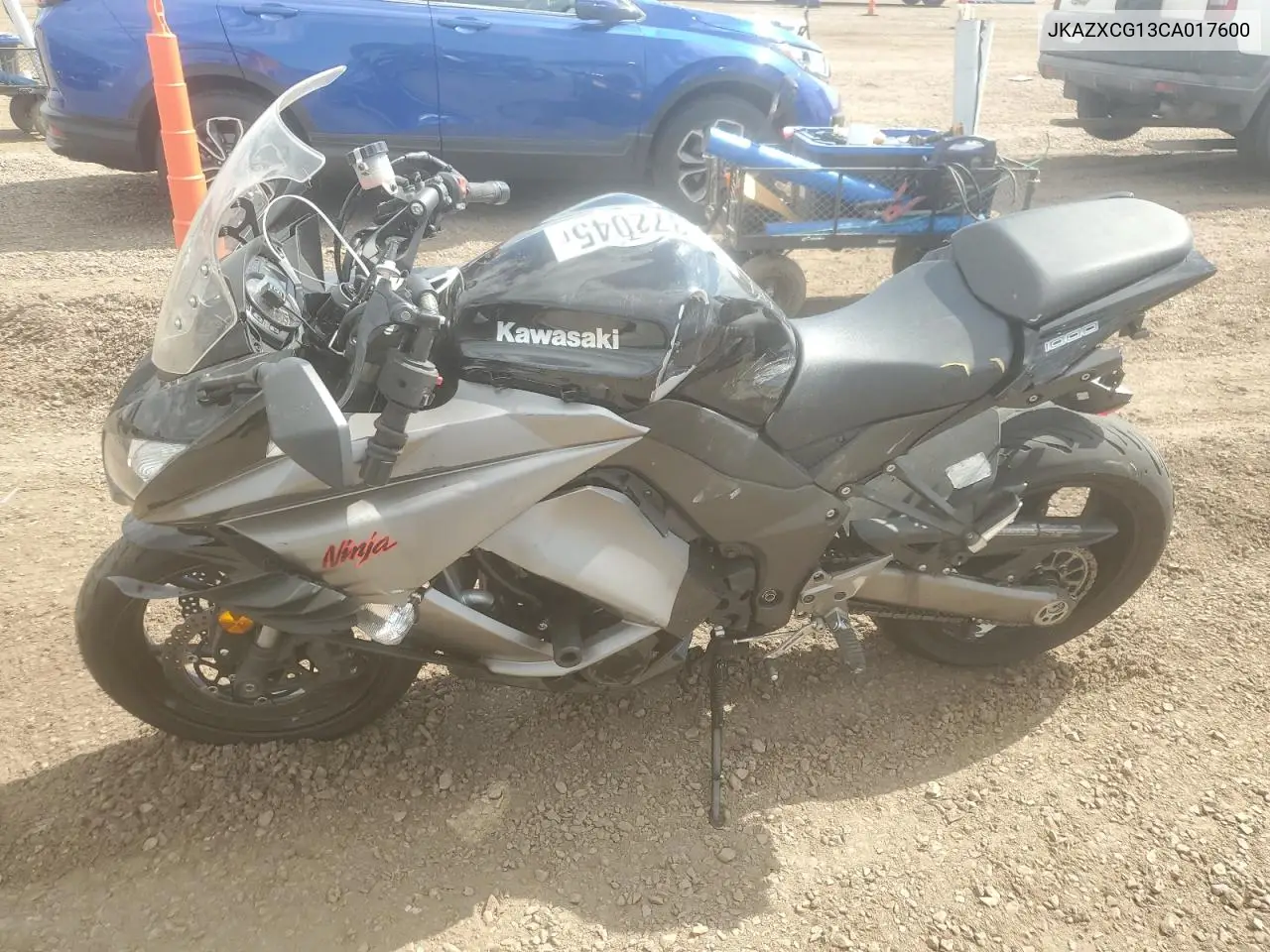 2012 Kawasaki Zx1000 G VIN: JKAZXCG13CA017600 Lot: 61372045