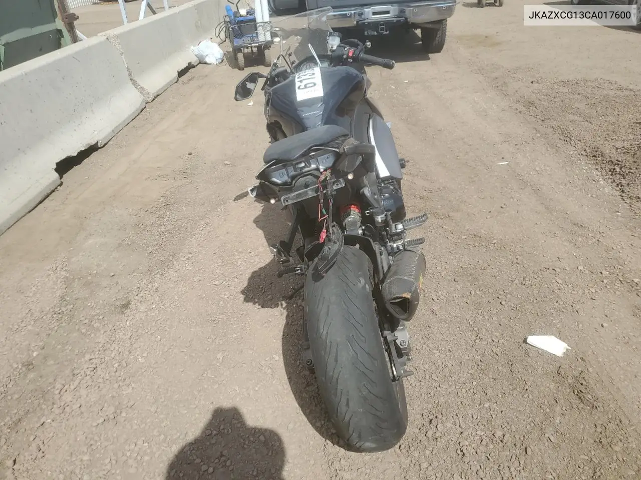 2012 Kawasaki Zx1000 G VIN: JKAZXCG13CA017600 Lot: 61372045