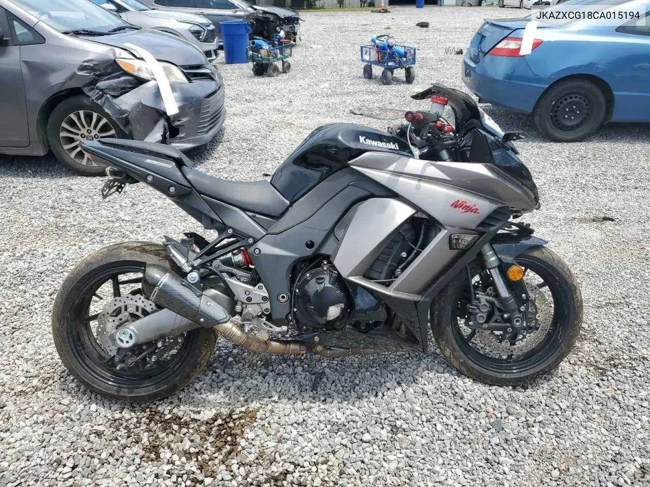 2012 Kawasaki Zx1000 G VIN: JKAZXCG18CA015194 Lot: 62777595