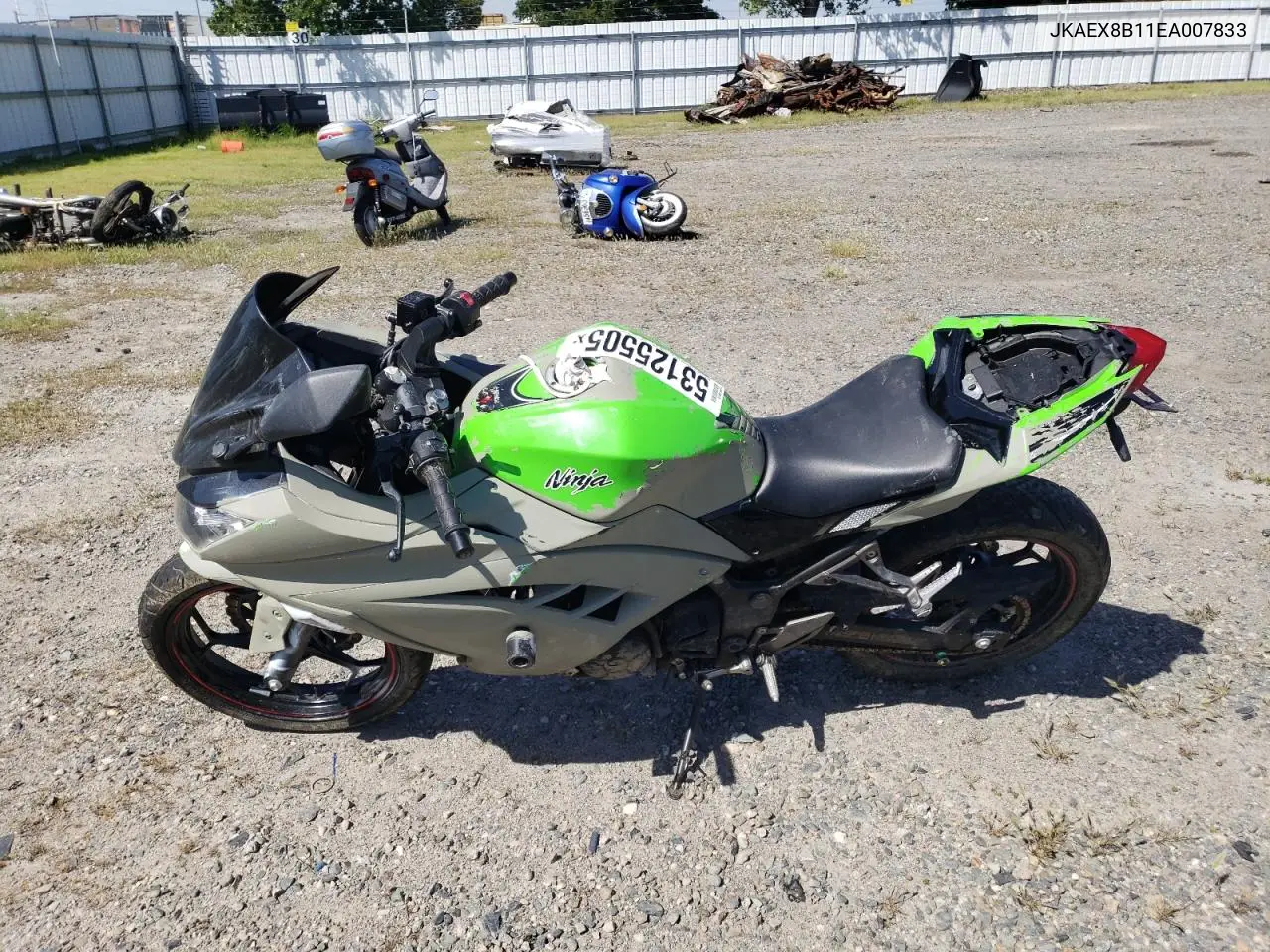 2014 Kawasaki Ex300 B VIN: JKAEX8B11EA007833 Lot: 53125505