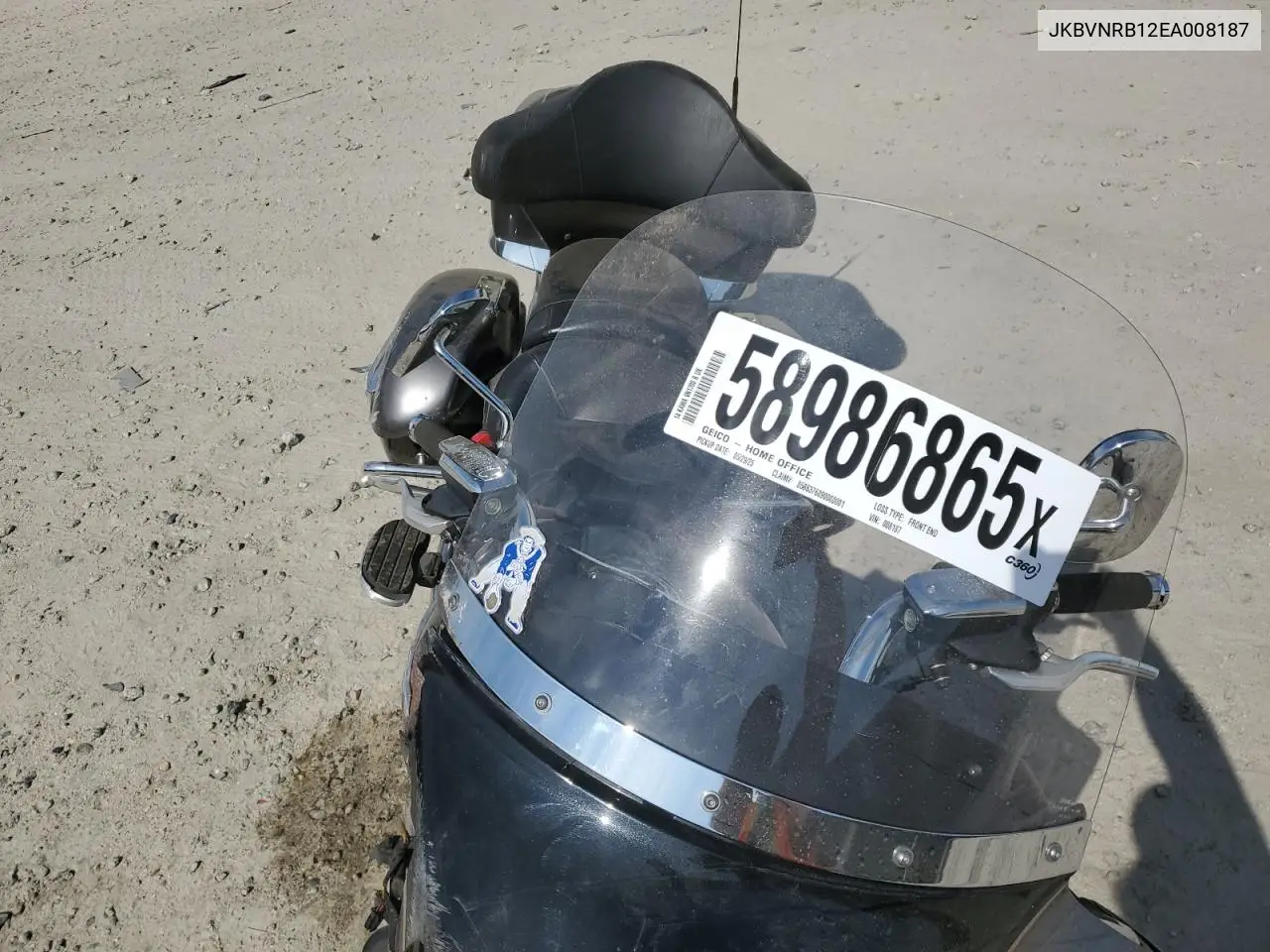 2014 Kawasaki Vn1700 B VIN: JKBVNRB12EA008187 Lot: 58986865