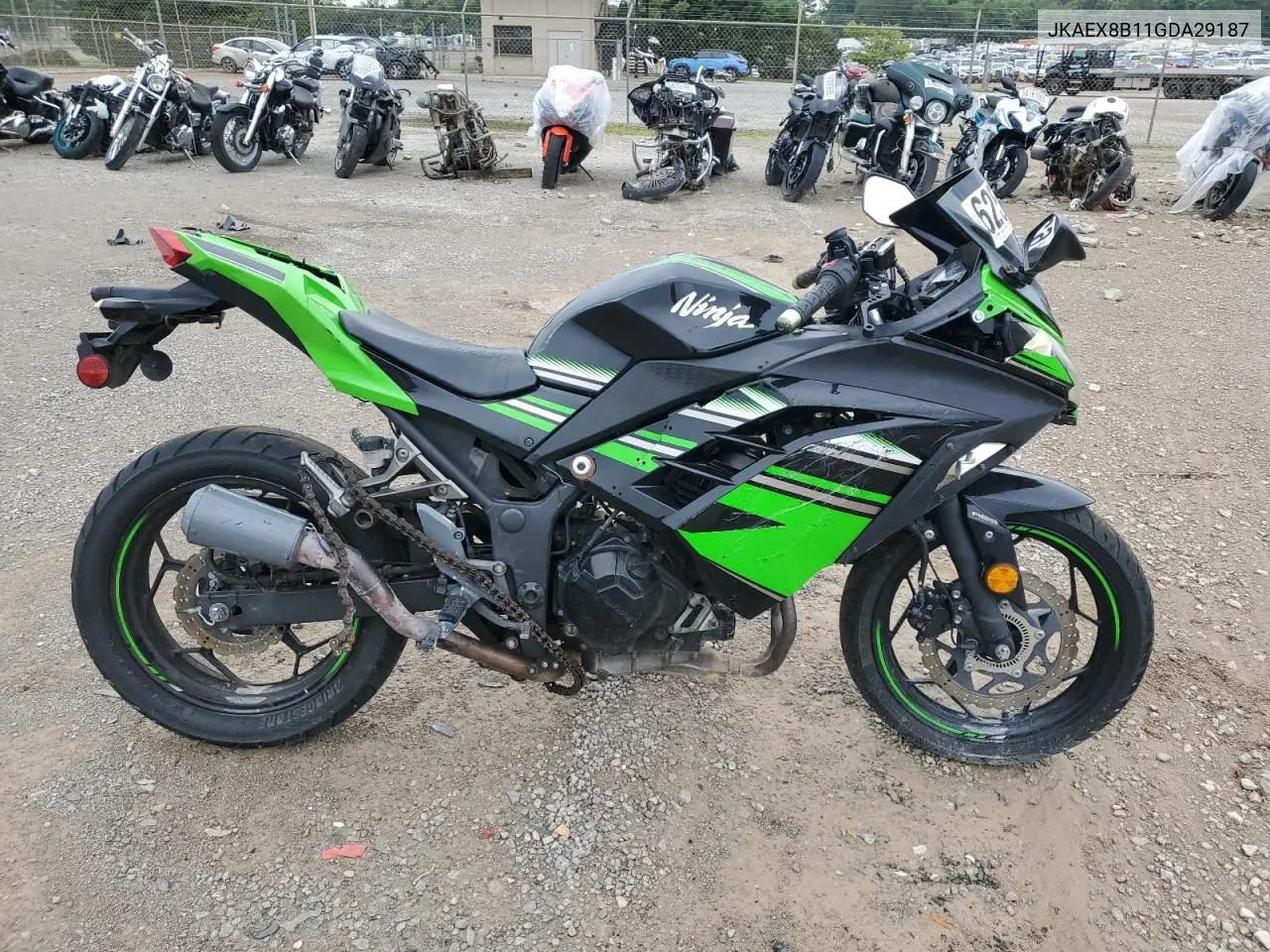 2016 Kawasaki Ex300 B VIN: JKAEX8B11GDA29187 Lot: 62543335