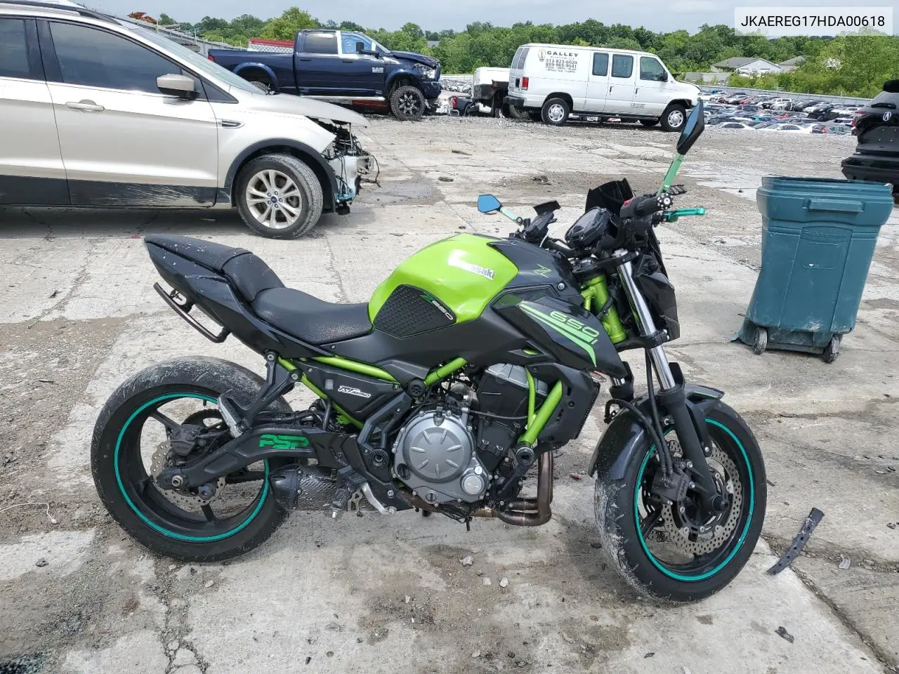 2017 Kawasaki Er650 G VIN: JKAEREG17HDA00618 Lot: 59103015