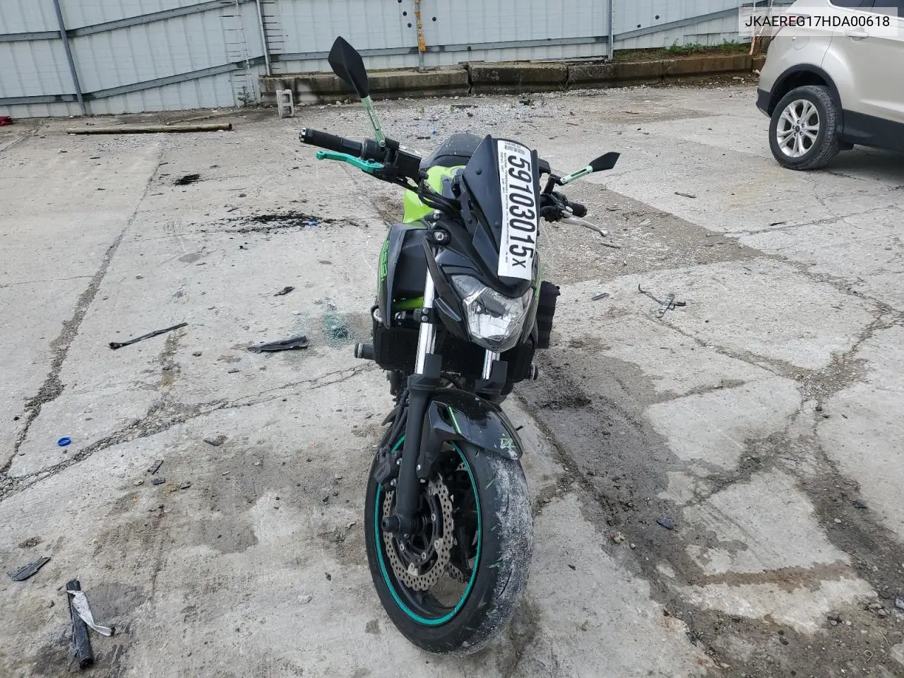 2017 Kawasaki Er650 G VIN: JKAEREG17HDA00618 Lot: 59103015