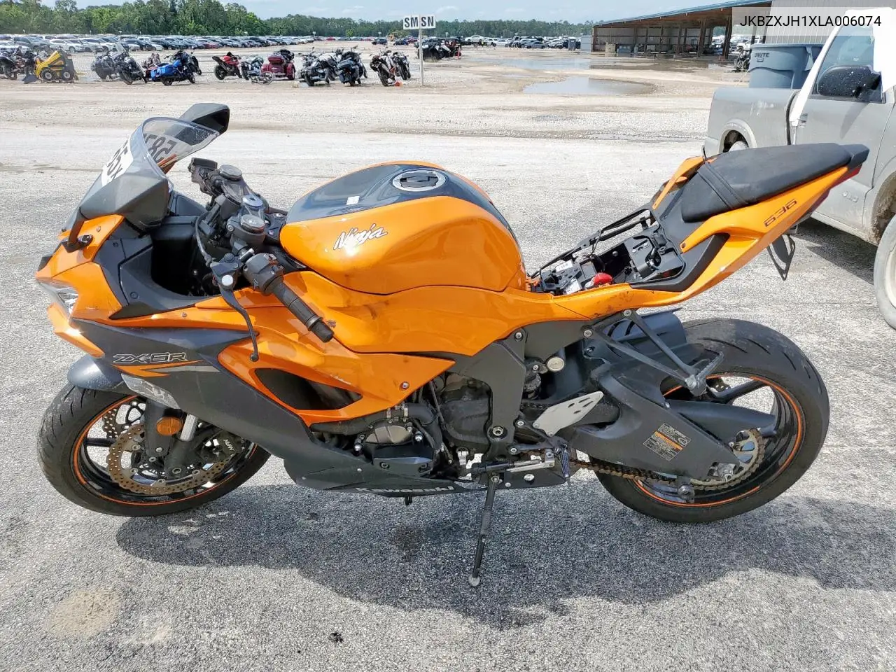 2020 Kawasaki Zx636 K VIN: JKBZXJH1XLA006074 Lot: 58707265