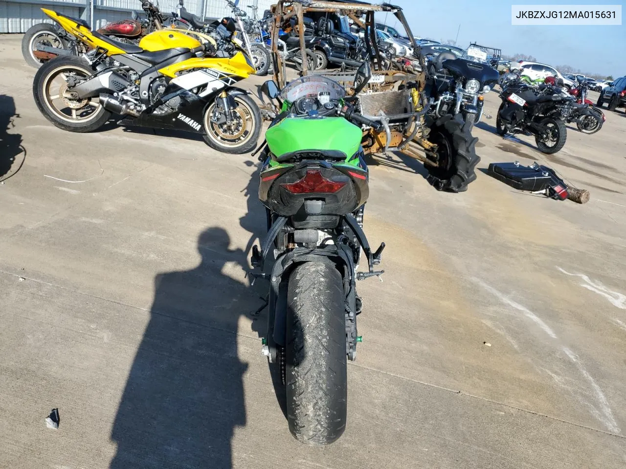 2021 Kawasaki Zx636 K VIN: JKBZXJG12MA015631 Lot: 42821415