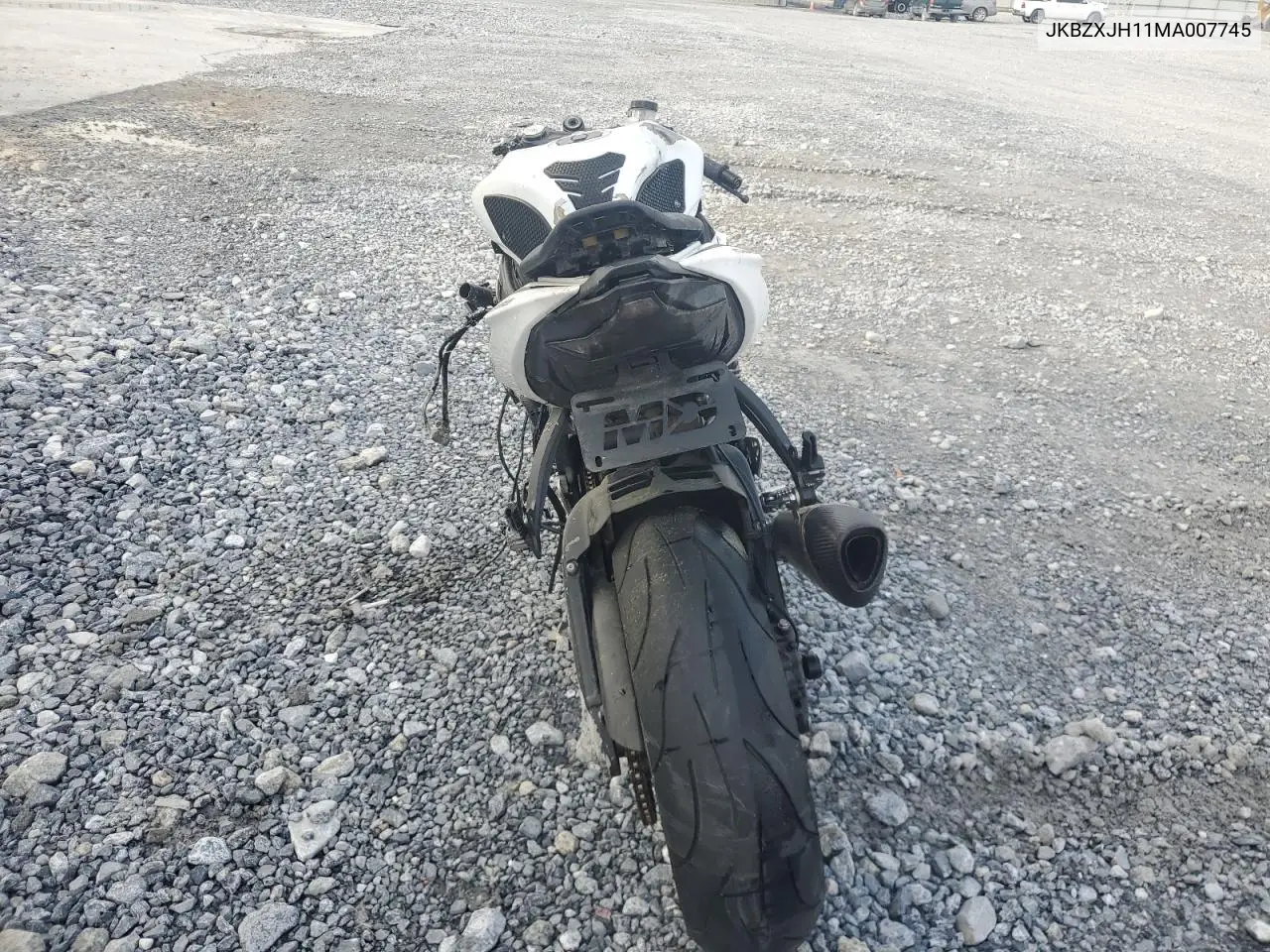 2021 Kawasaki Zx636 K VIN: JKBZXJH11MA007745 Lot: 52842825