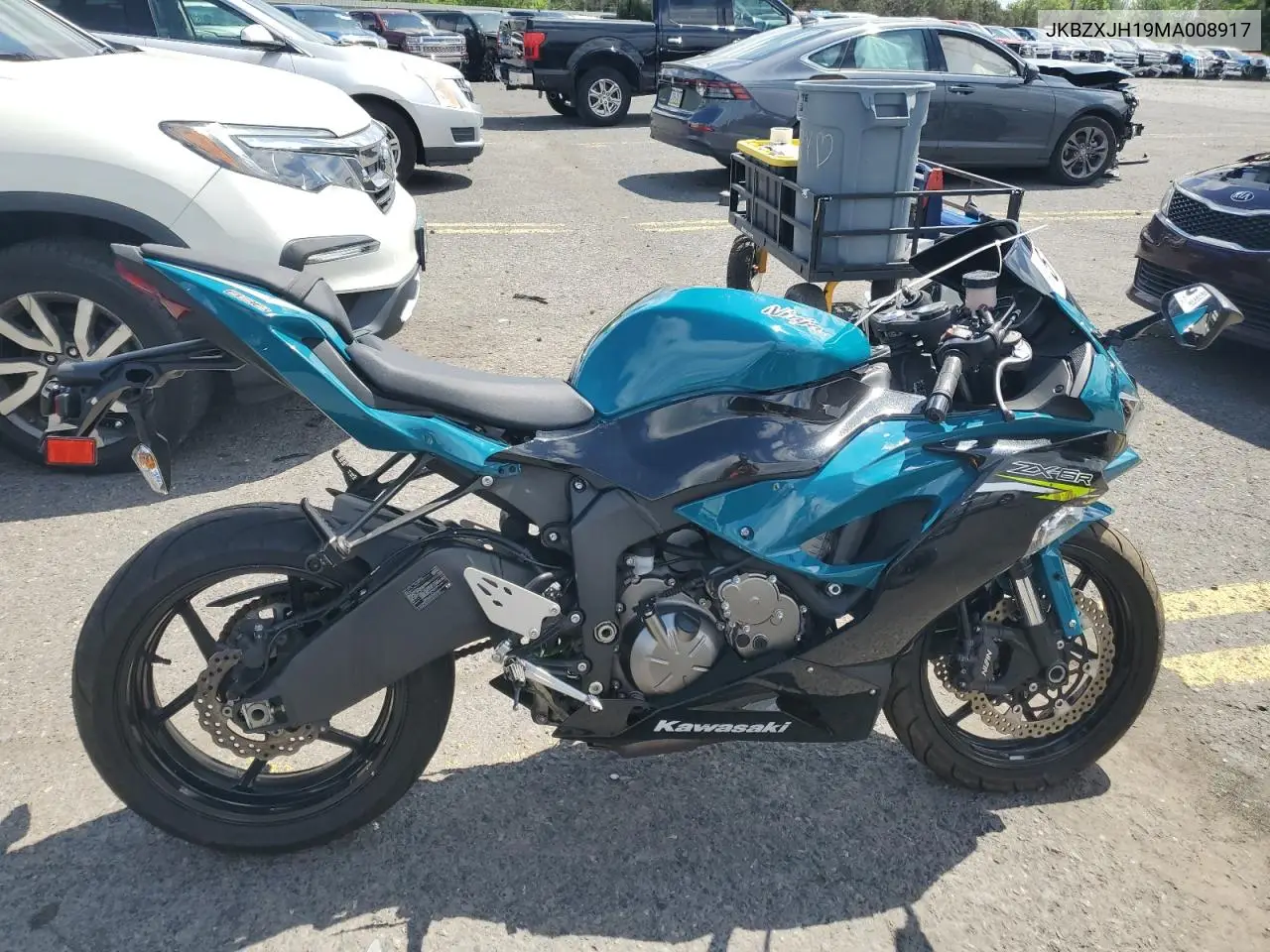 2021 Kawasaki Zx636 K VIN: JKBZXJH19MA008917 Lot: 57097675
