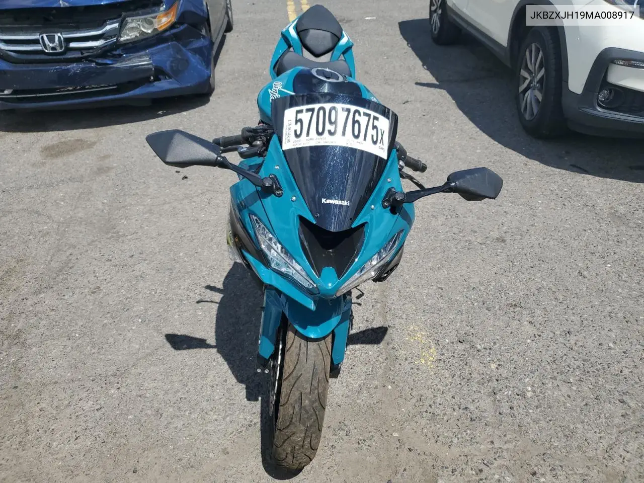 2021 Kawasaki Zx636 K VIN: JKBZXJH19MA008917 Lot: 57097675