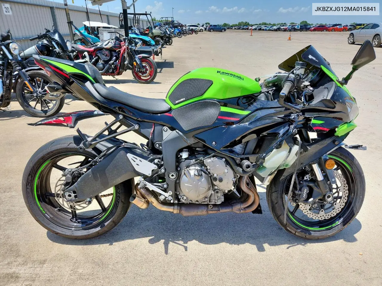 2021 Kawasaki Zx636 K VIN: JKBZXJG12MA015841 Lot: 64507685