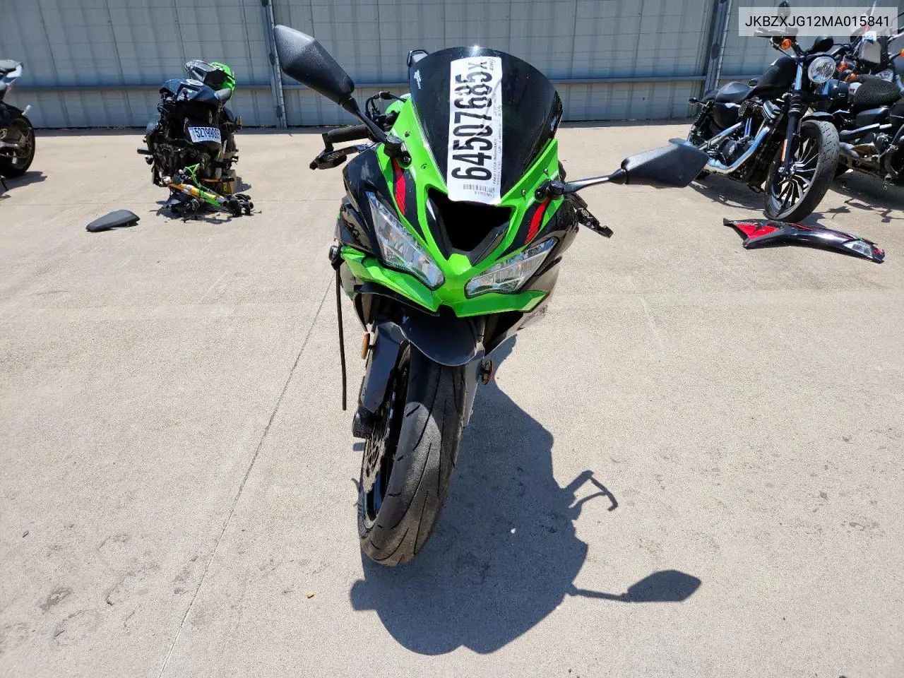 2021 Kawasaki Zx636 K VIN: JKBZXJG12MA015841 Lot: 64507685