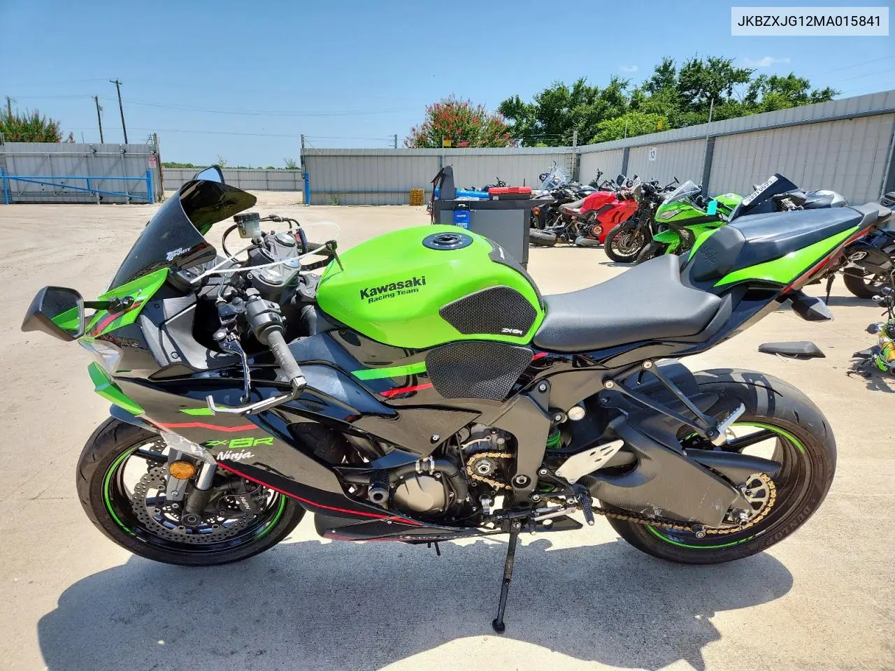 2021 Kawasaki Zx636 K VIN: JKBZXJG12MA015841 Lot: 64507685