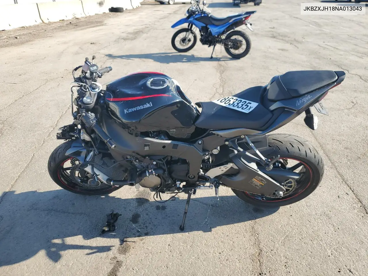 2022 Kawasaki Zx636 K VIN: JKBZXJH18NA013043 Lot: 61863335