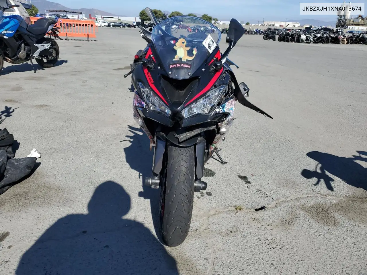 2022 Kawasaki Zx636 K VIN: JKBZXJH1XNA013674 Lot: 64302255