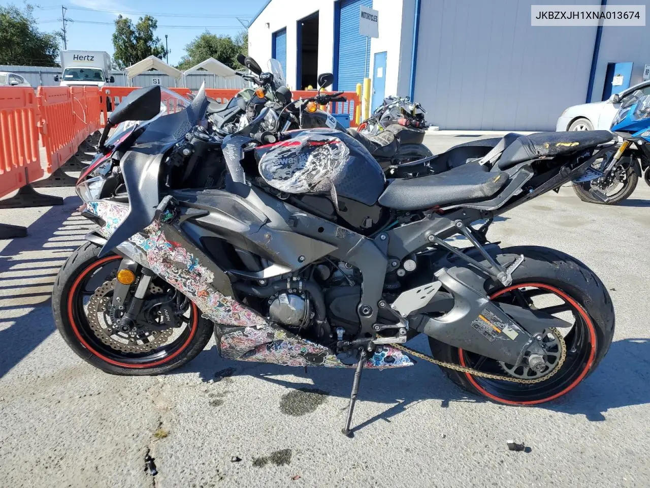 2022 Kawasaki Zx636 K VIN: JKBZXJH1XNA013674 Lot: 64302255