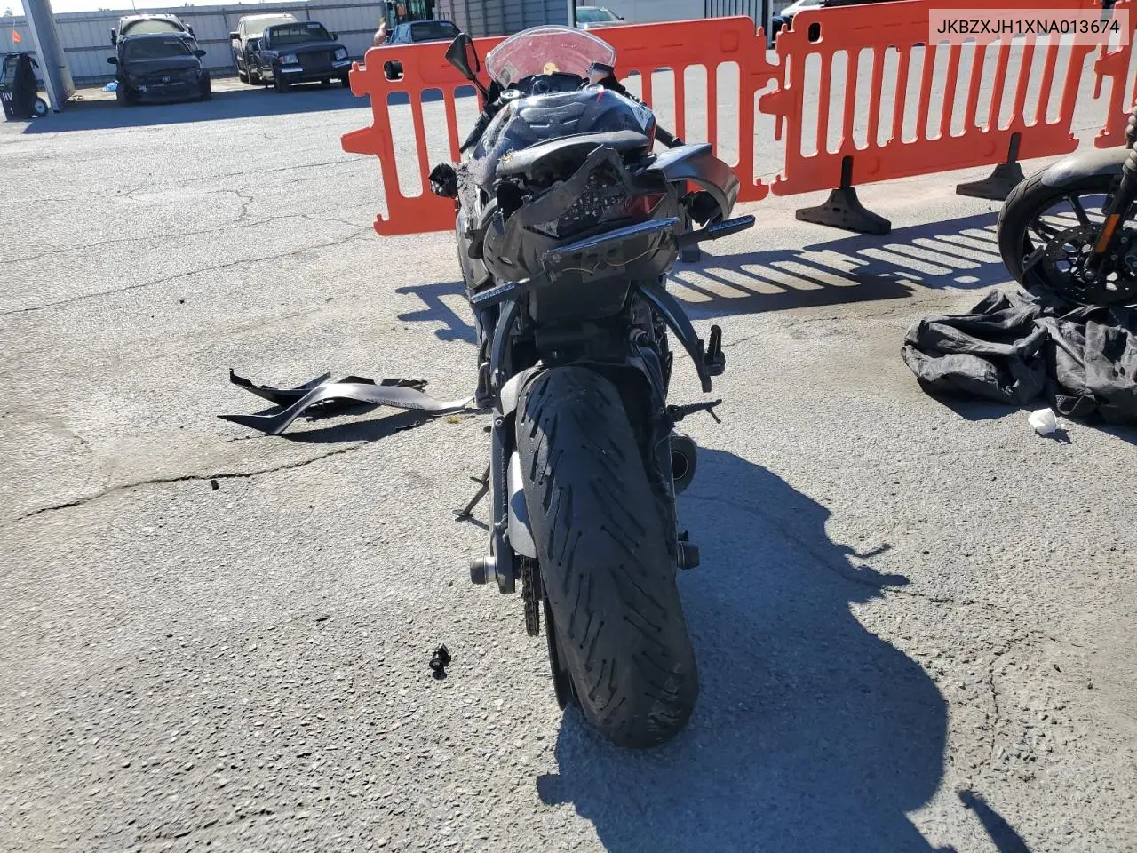 2022 Kawasaki Zx636 K VIN: JKBZXJH1XNA013674 Lot: 64302255