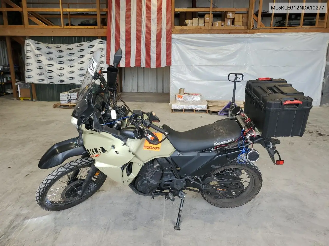 2022 Kawasaki Kl650 G VIN: ML5KLEG12NDA10277 Lot: 64904085