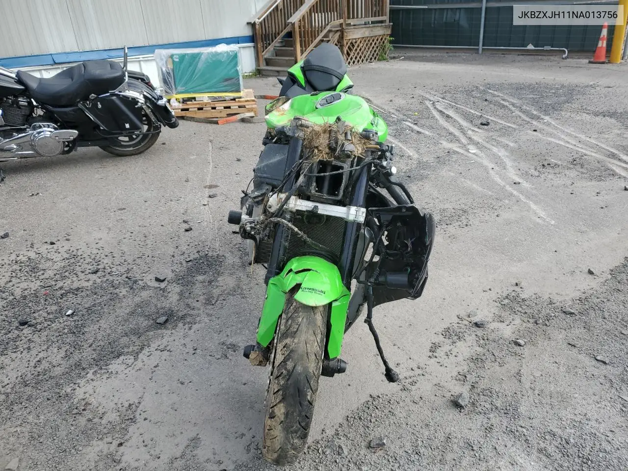 2022 Kawasaki Zx636 K VIN: JKBZXJH11NA013756 Lot: 65723315