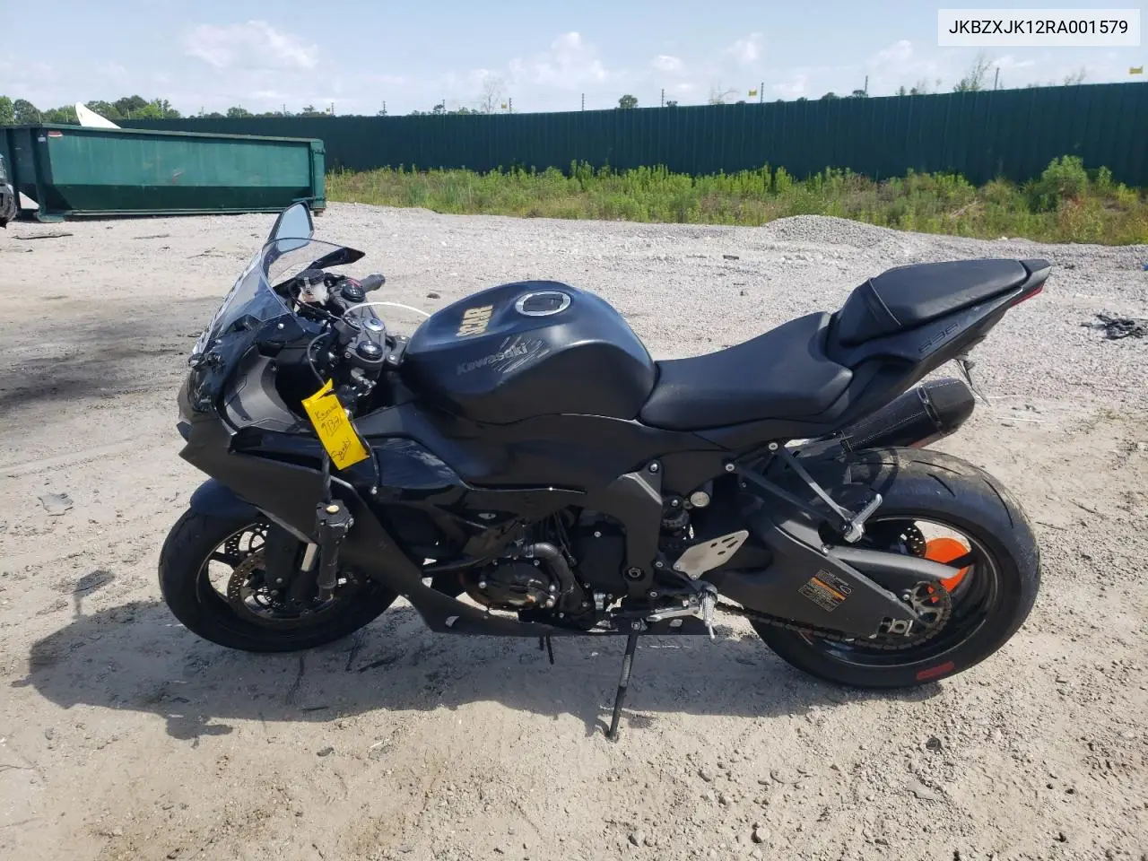 2024 Kawasaki Zx636 K VIN: JKBZXJK12RA001579 Lot: 58129385