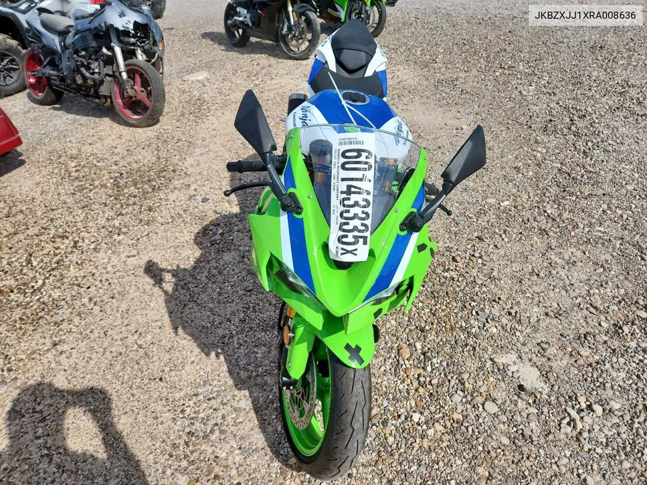 2024 Kawasaki Zx636 K VIN: JKBZXJJ1XRA008636 Lot: 60143335